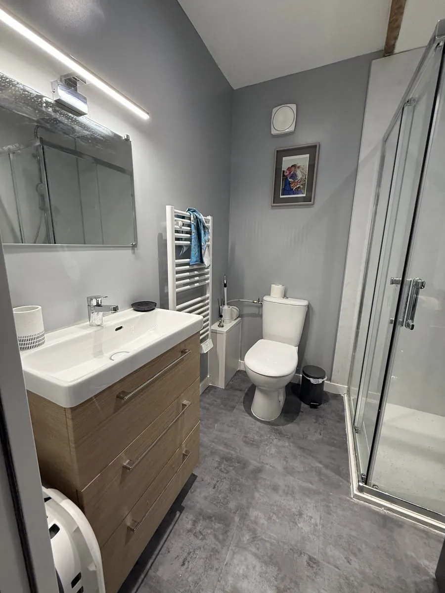 Salle d’eau avec douche à l’italienne